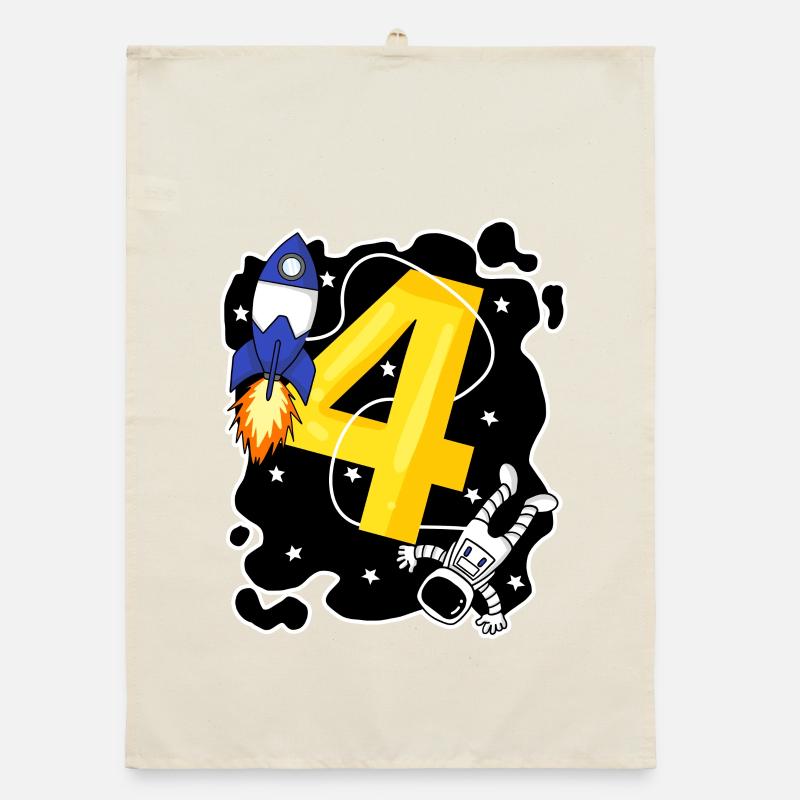 Boy 4 years old - 4th birthday gift Organic dish towel