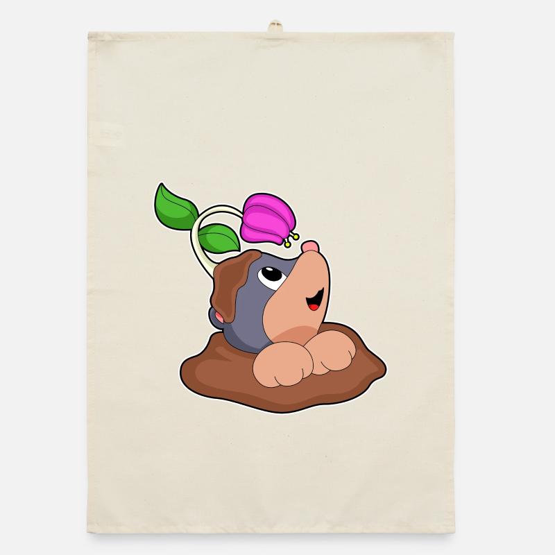 Funny Mole Organic dish towel