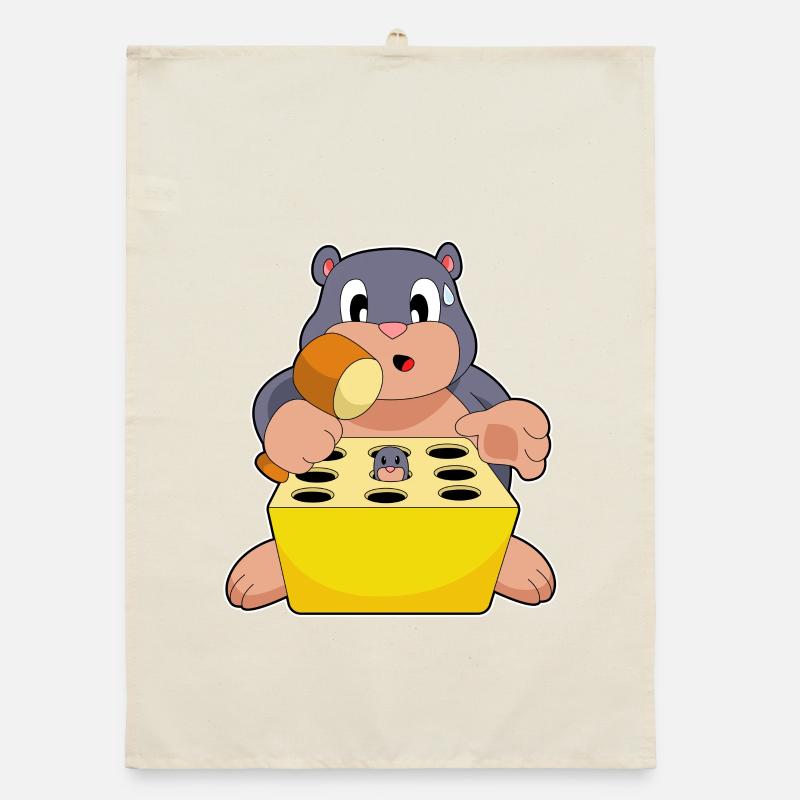 Mole Game Organic dish towel