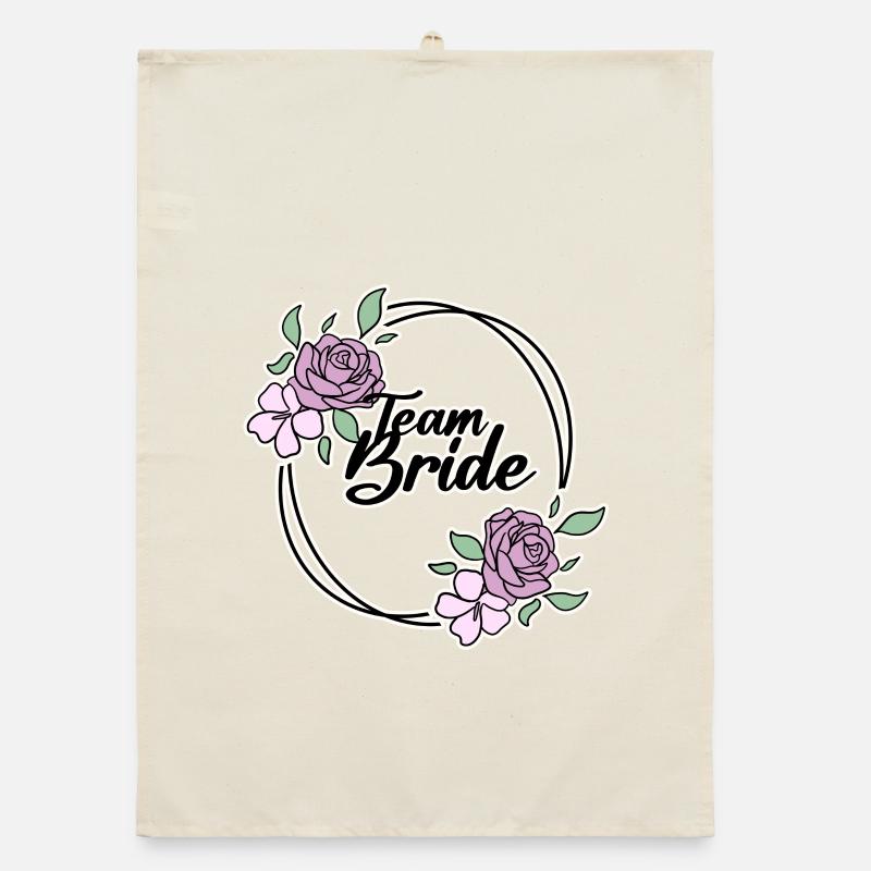 Team Bride Organic dish towel