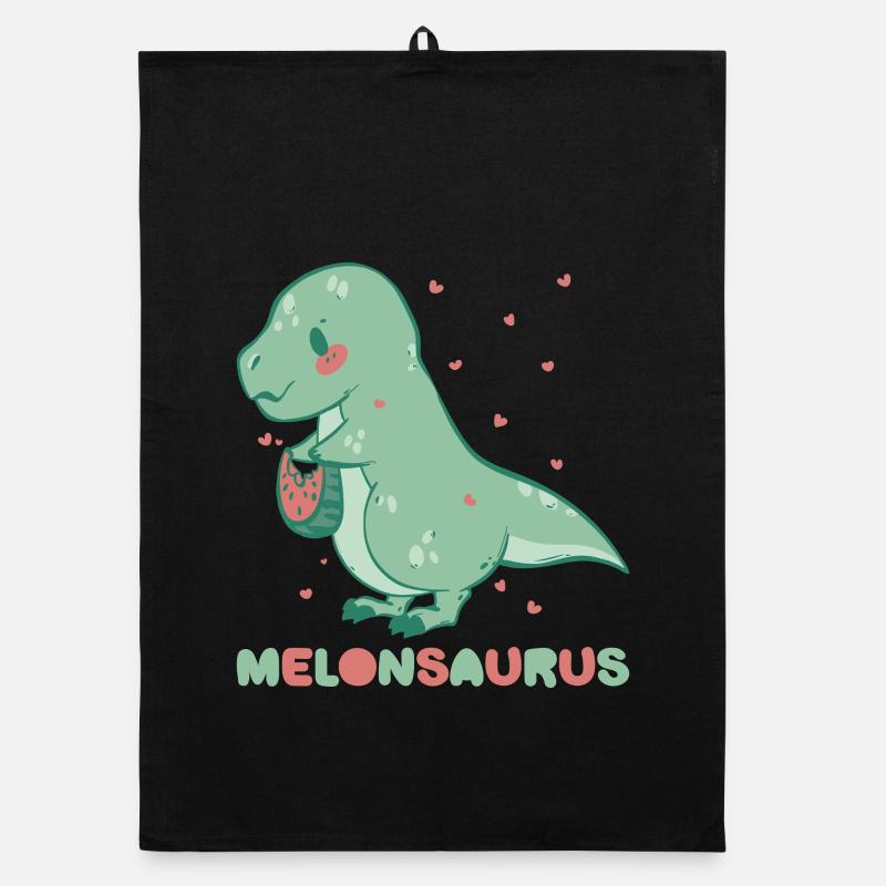 Watermelonsaurus Vegetarischer T Rex Organic Geschirrtuch