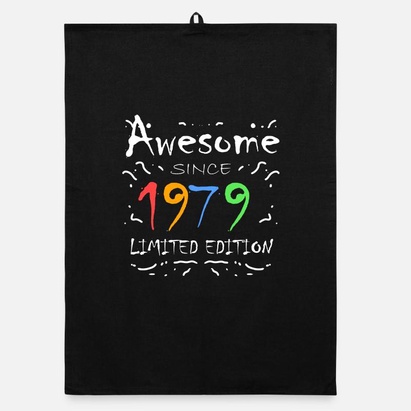 1979 - Né en 1979 - Torchon bio - noir