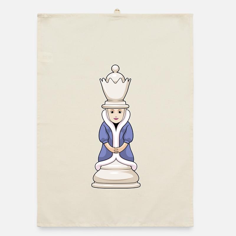 Pièce d’échecs Queen Chess Torchon bio