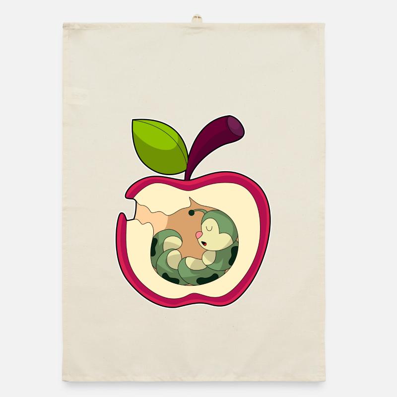 Pomme chenille Torchon bio