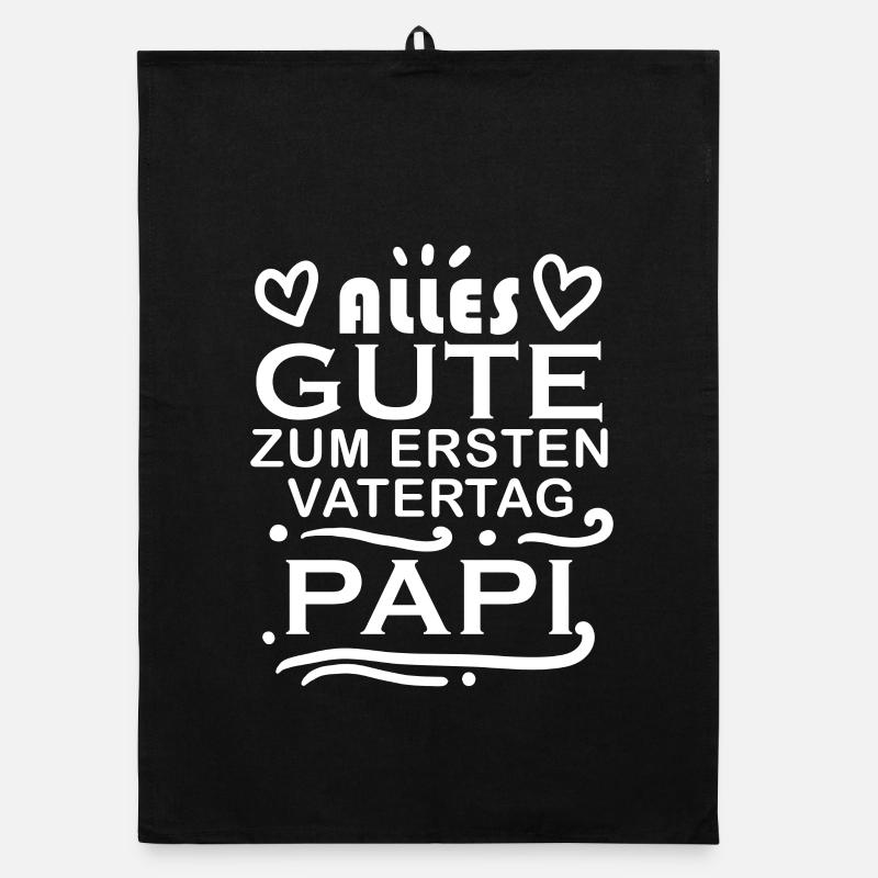 Vatertag Geschenk- erster Vatertag Organic Geschirrtuch