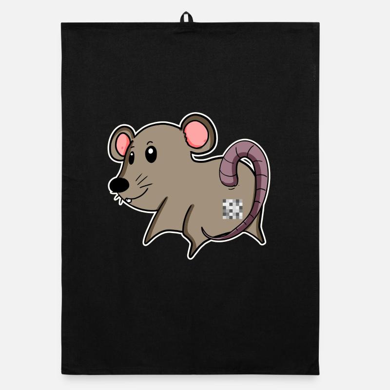 Maus Arsch - Maus Hintern Organic Geschirrtuch