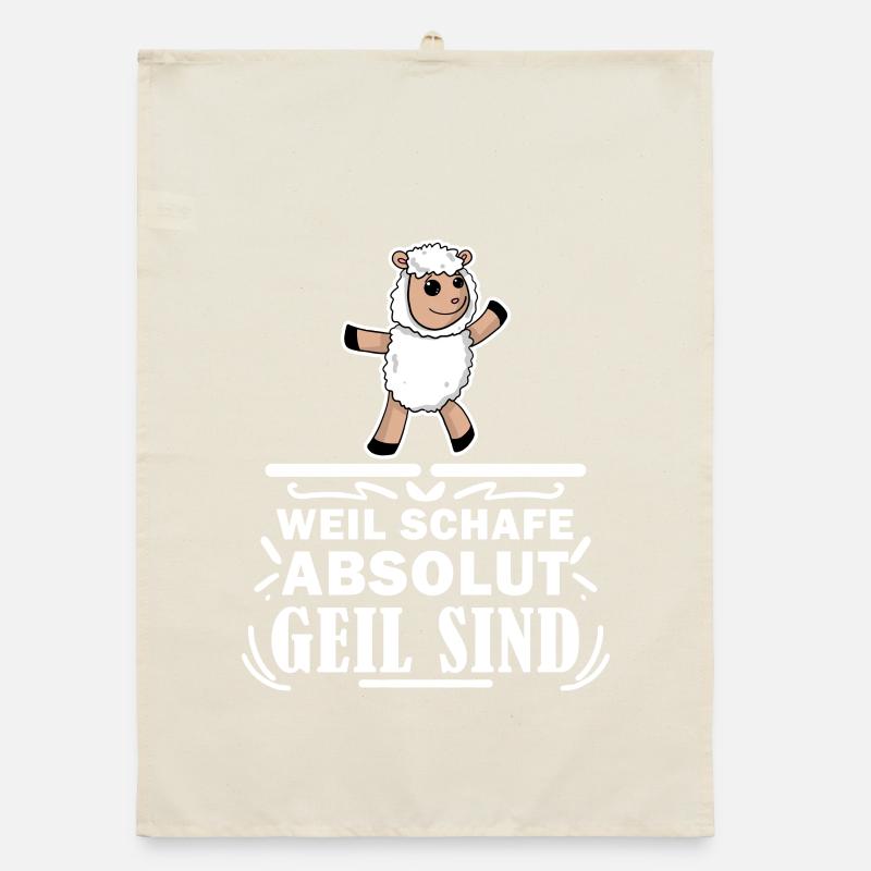 Schafe Schaf Schafzüchter Geschenk Organic Geschirrtuch