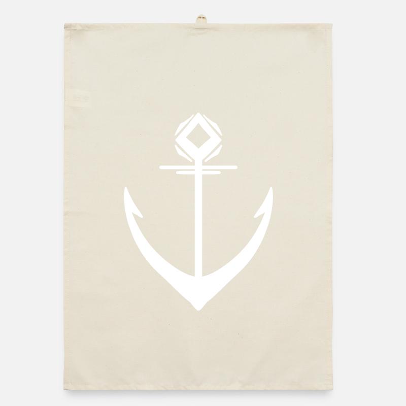 Anchor White Symbol Organic dish towel