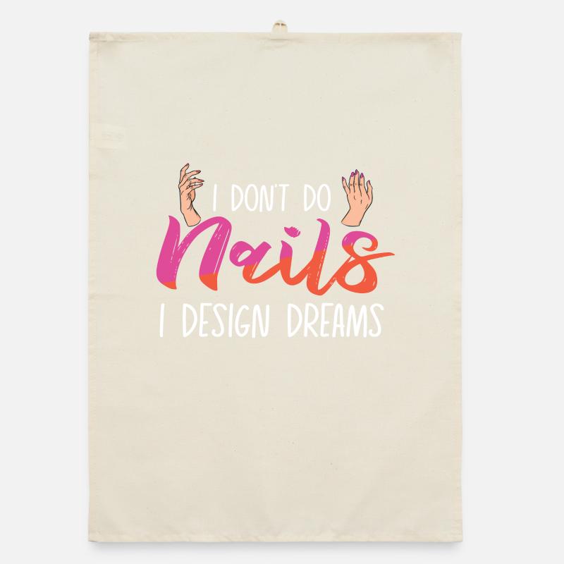 I Don't Do Nails I Design Dreams Organic Geschirrtuch