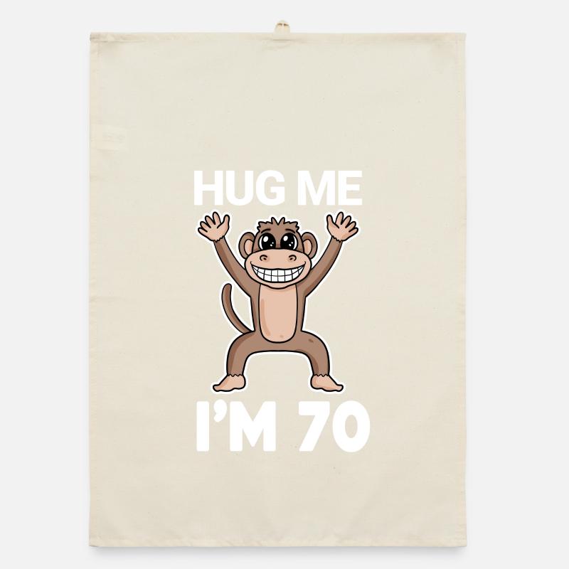 70 ans - 70 ans - câlin Torchon bio