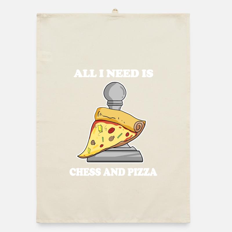 Échecs et pizza Torchon bio