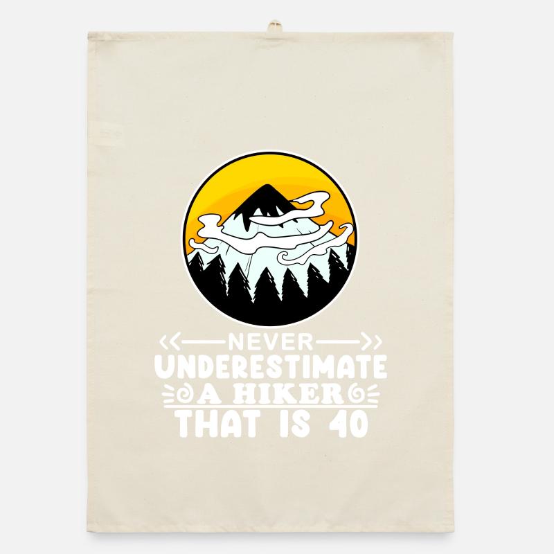Hiking 40 years old Organic dish towel