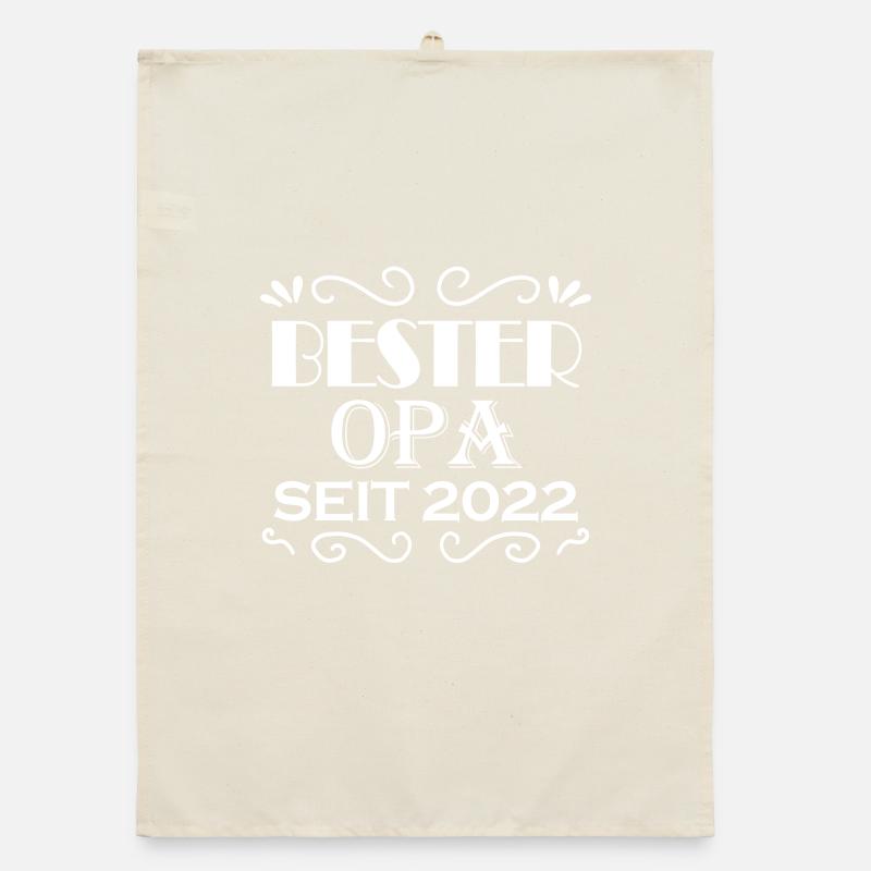 Bester Opa seit 2022 Organic Geschirrtuch