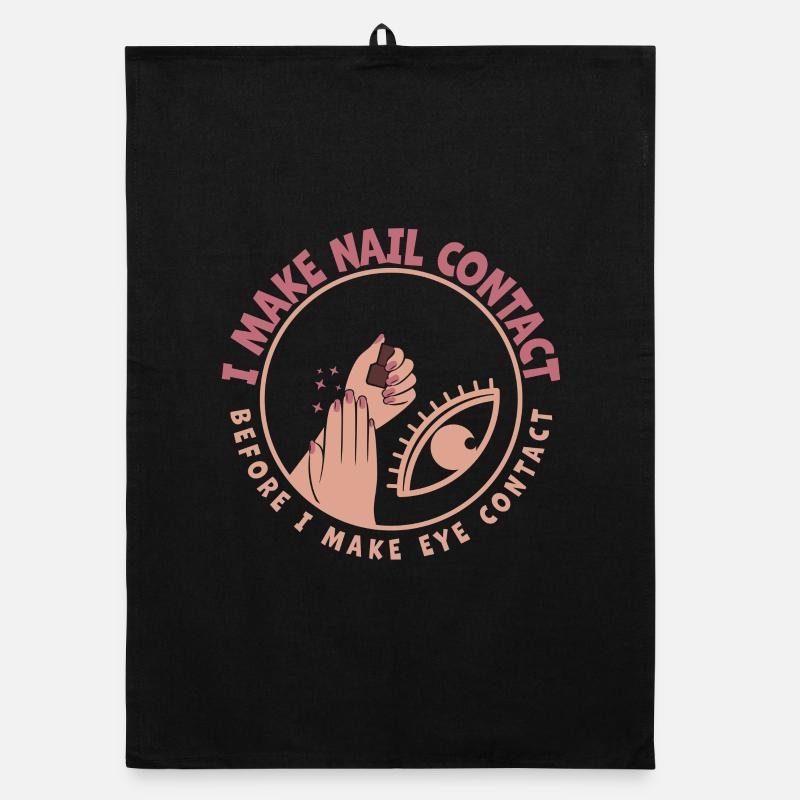 I Make Nail Contact Nail Tech Organic dish towel