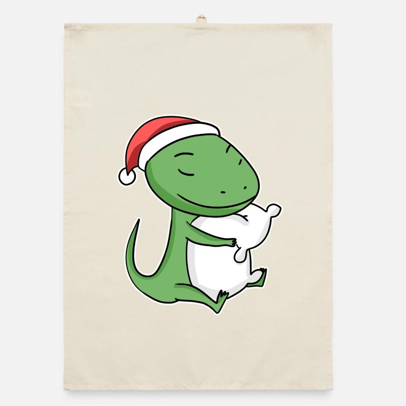 Lizard Christmas Sleep Sleep Sleep Organic dish towel