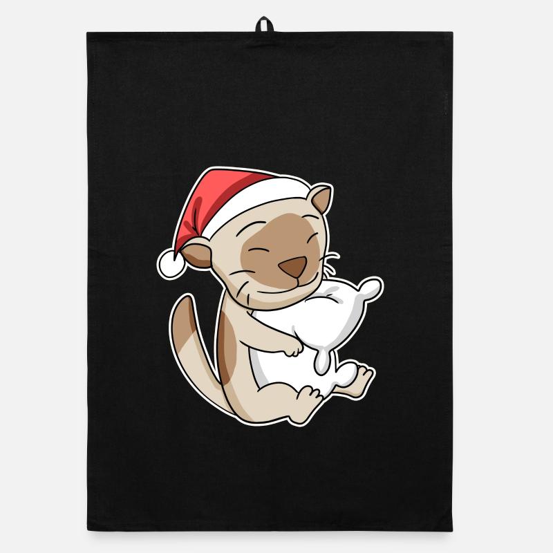 Chat birman Noël Sommeil Fatigué Torchon bio