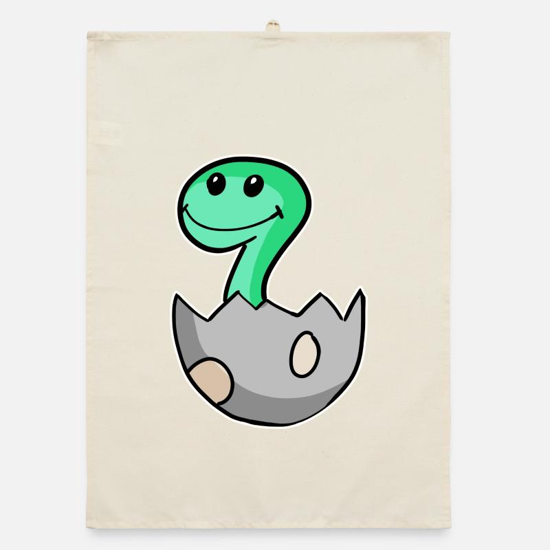 Dinosaurier Ei Dino Motiv Organic Geschirrtuch