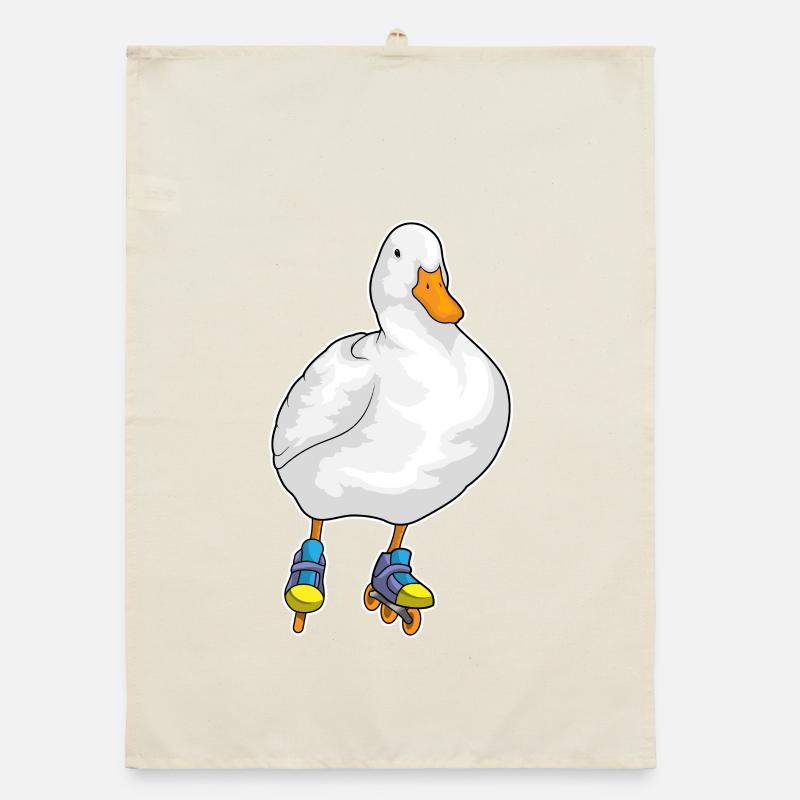 Duck Inline skating Inline skates Organic dish towel