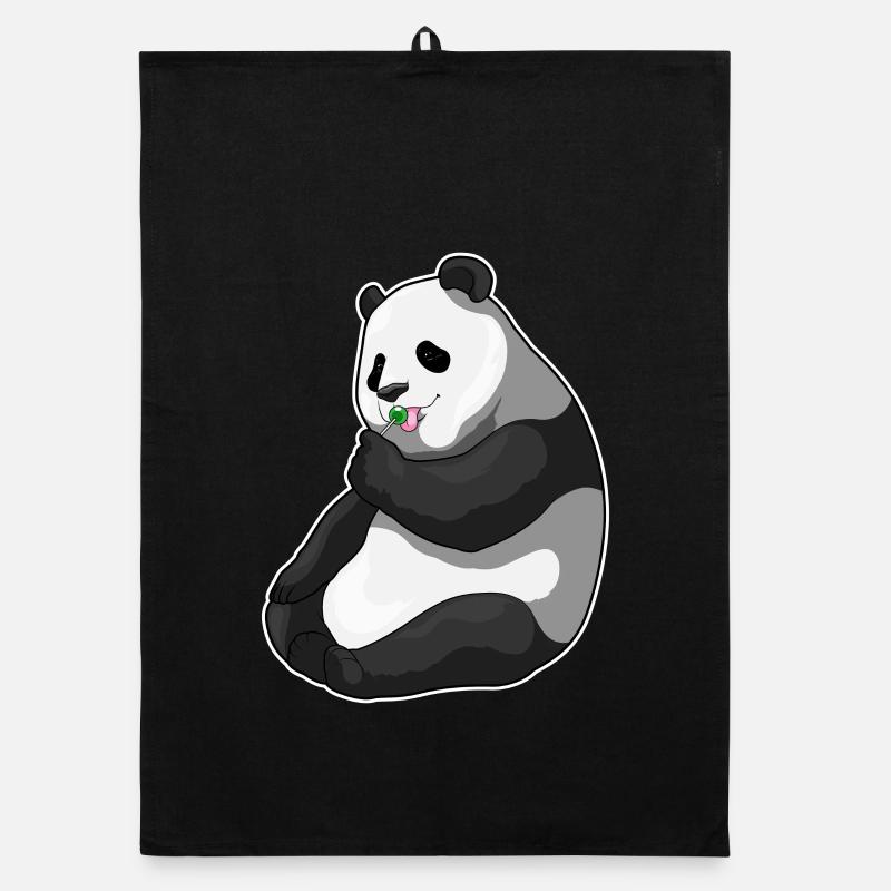 Panda lollipop Organic dish towel