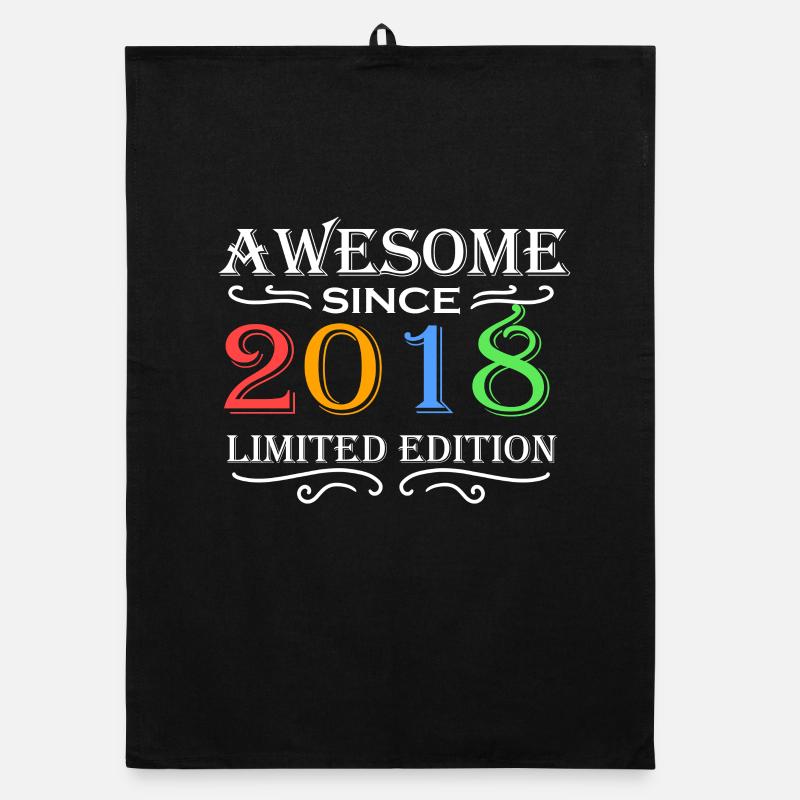 2018 - Né 2018 - Année de naissance 2018 Torchon bio