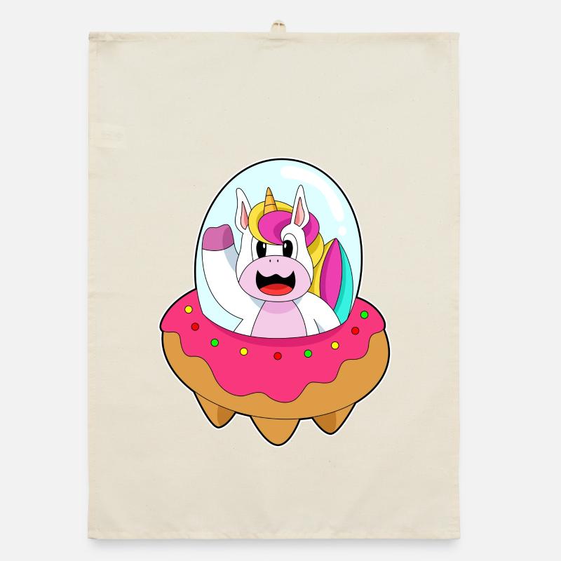 Vaisseau spatial licorne Torchon bio