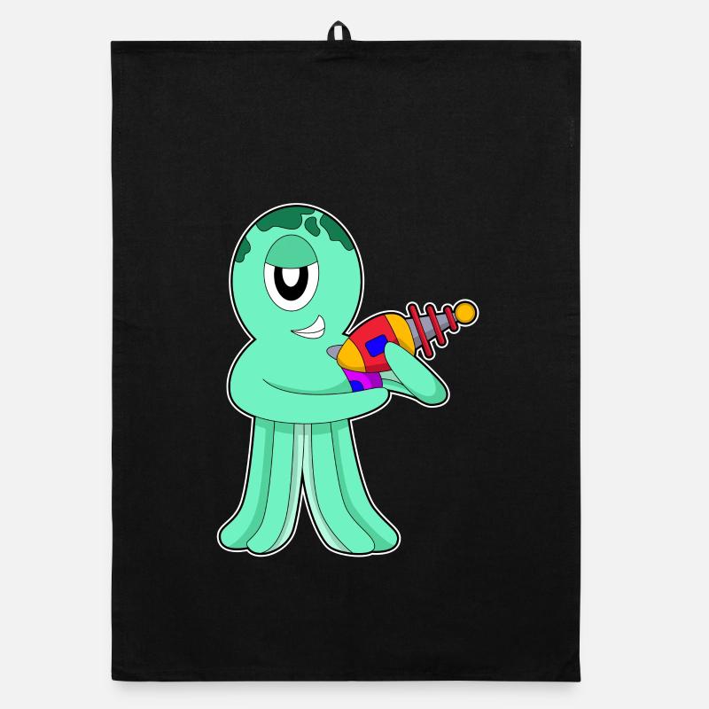 Extraterrestre pieuvre Torchon bio