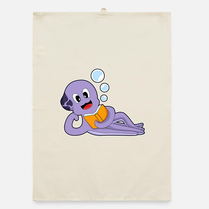 Octopus Book Organic dish towel
