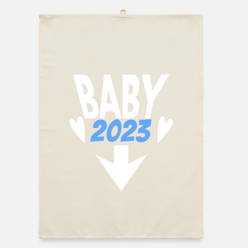Bébé 2023 - Naissance Enceinte 2023 Grossesse Torchon bio