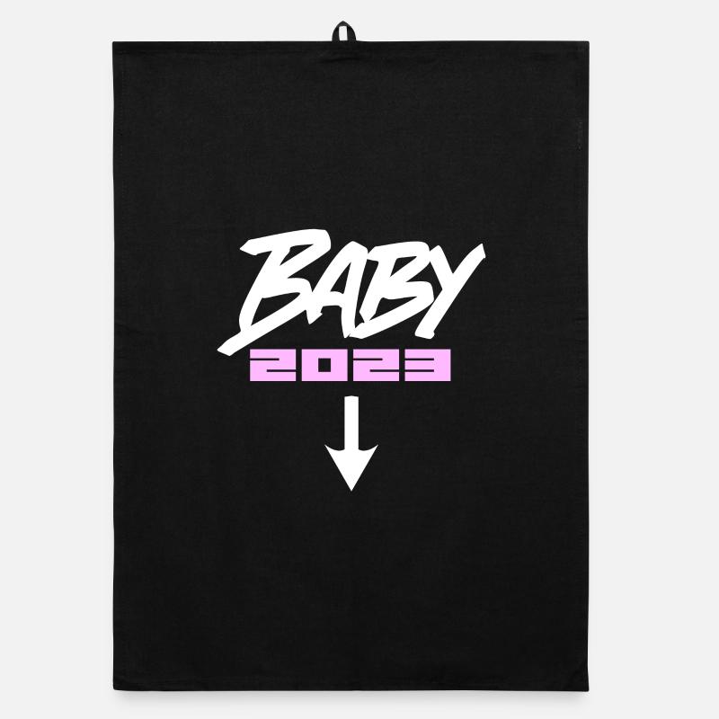 Bébé 2023 - Naissance Enceinte 2023 Grossesse Torchon bio