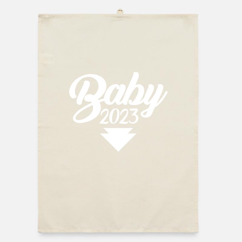 Bébé 2023 - Naissance Enceinte 2023 Grossesse Torchon bio