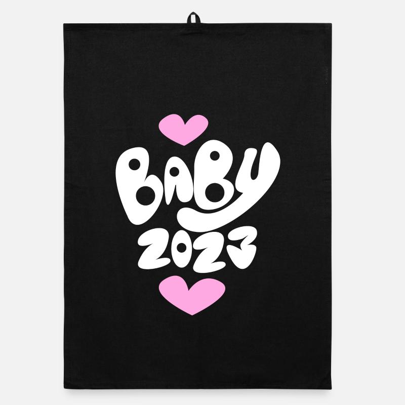 Bébé 2023 - Naissance Enceinte 2023 Grossesse Torchon bio