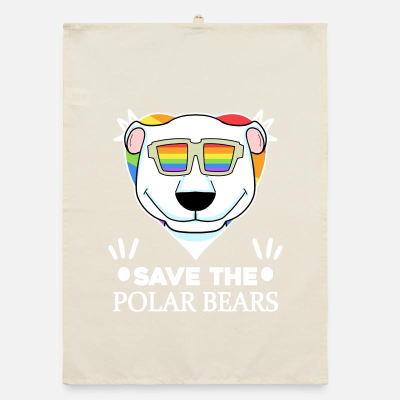 Polar bear Polar bear Environment Climate protection Nature conservation Organic dish towel