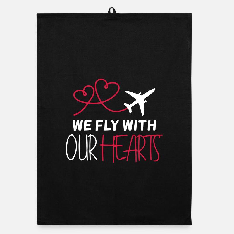 Airplane Pilot Quote Gift Organic dish towel