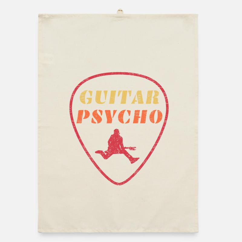 Guitar Psycho Organic dish towel