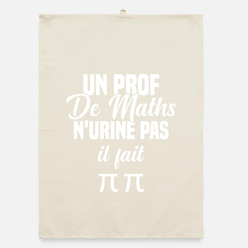Idée cadeau humour jeu de mots prof de maths Torchon bio