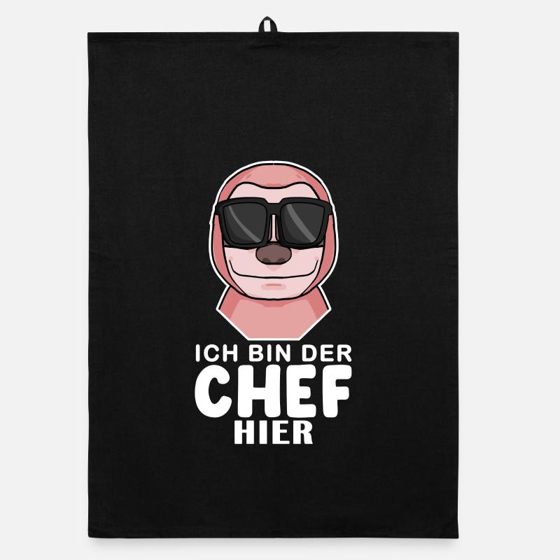 Cool Faultier Chef Organic Geschirrtuch