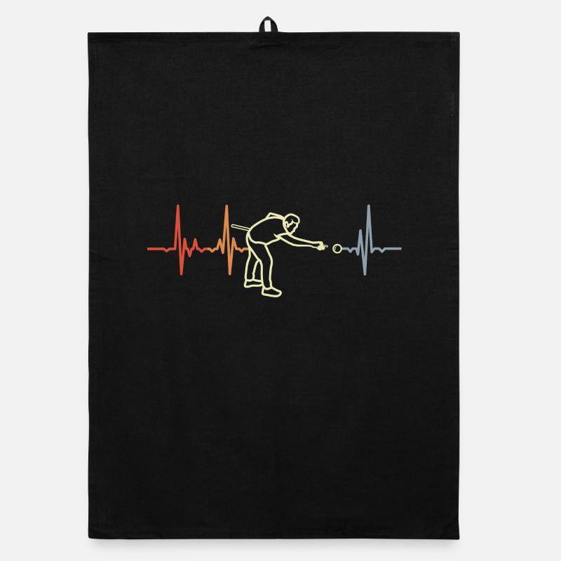Billiard heartbeat Organic dish towel