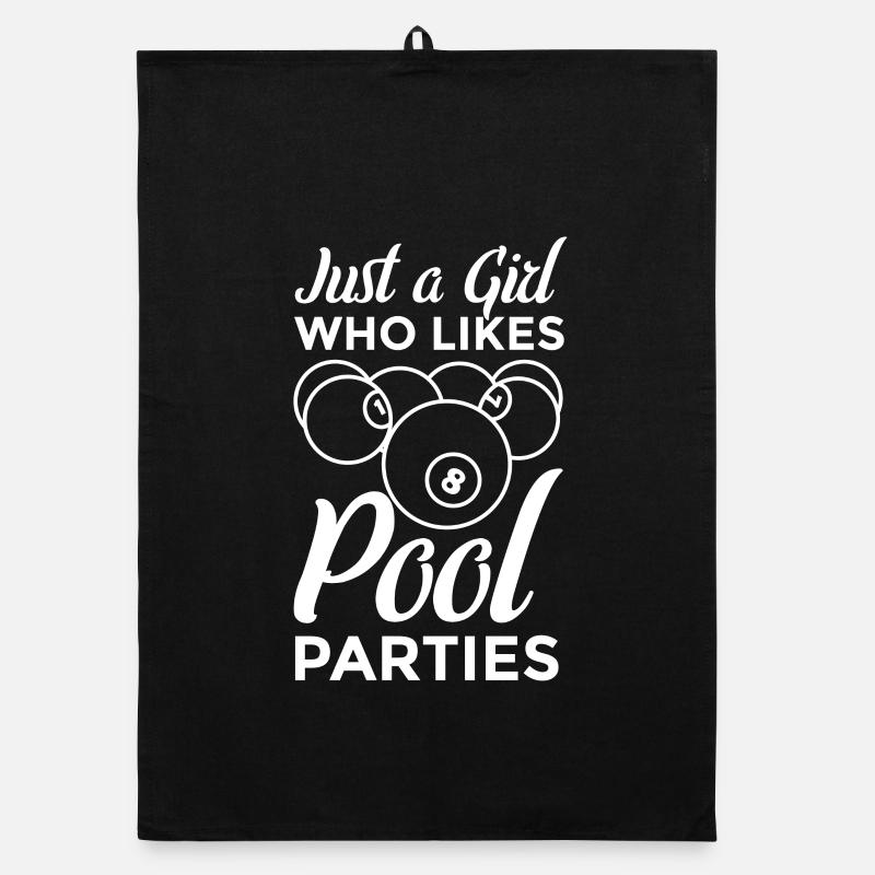 Nur ein Mädchen das Poolpartys mag Organic Geschirrtuch