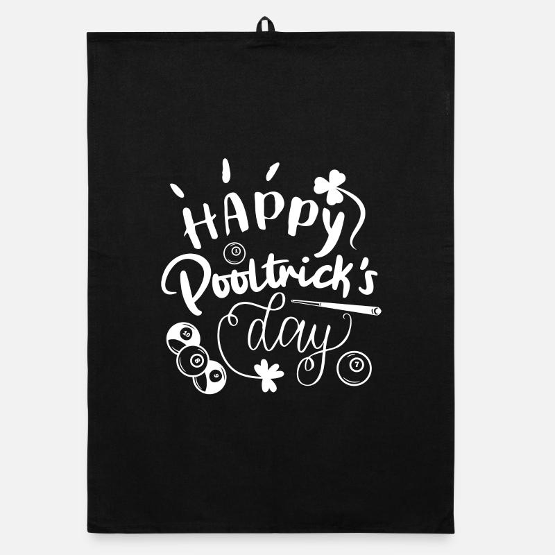 Poolbillard St. Patrick's Day Organic Geschirrtuch