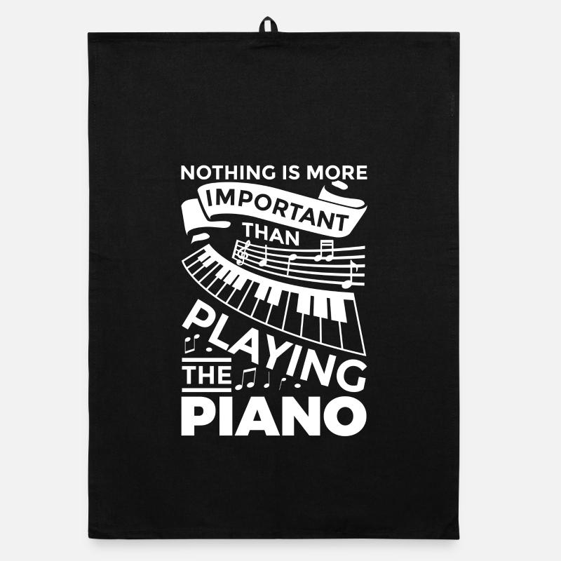 Klavier Motivation Organic Geschirrtuch