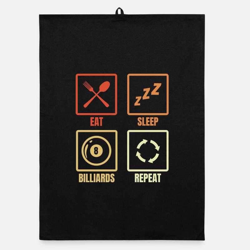 Billiard player routine Organic dish towel