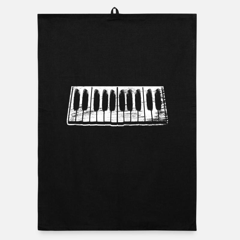 Klavier Keyboard Organic Geschirrtuch