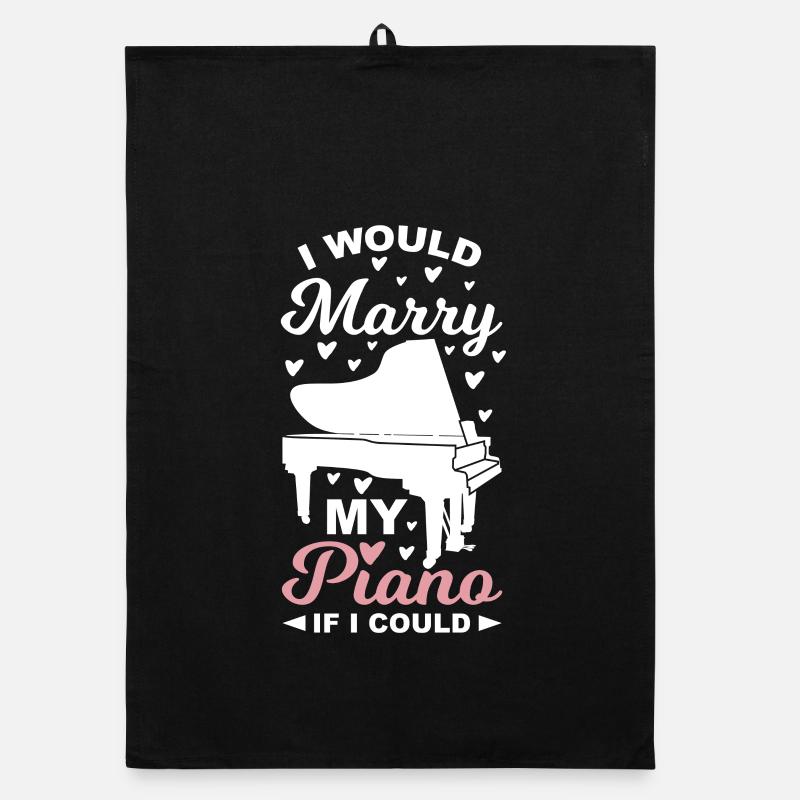 Piano Lover Wit Organic dish towel