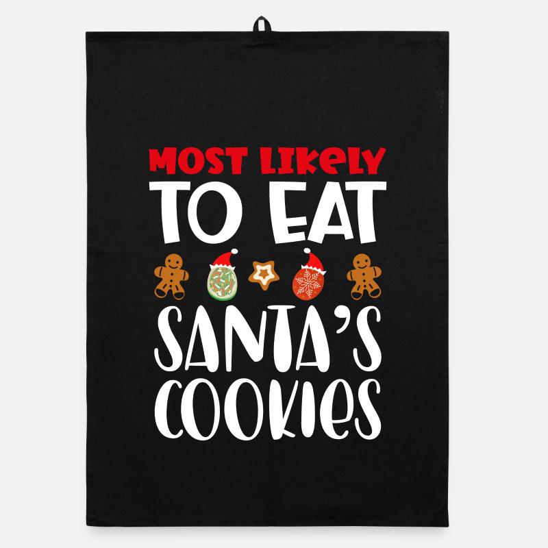 Le plus susceptible de manger des biscuits du Père Noël Torchon bio
