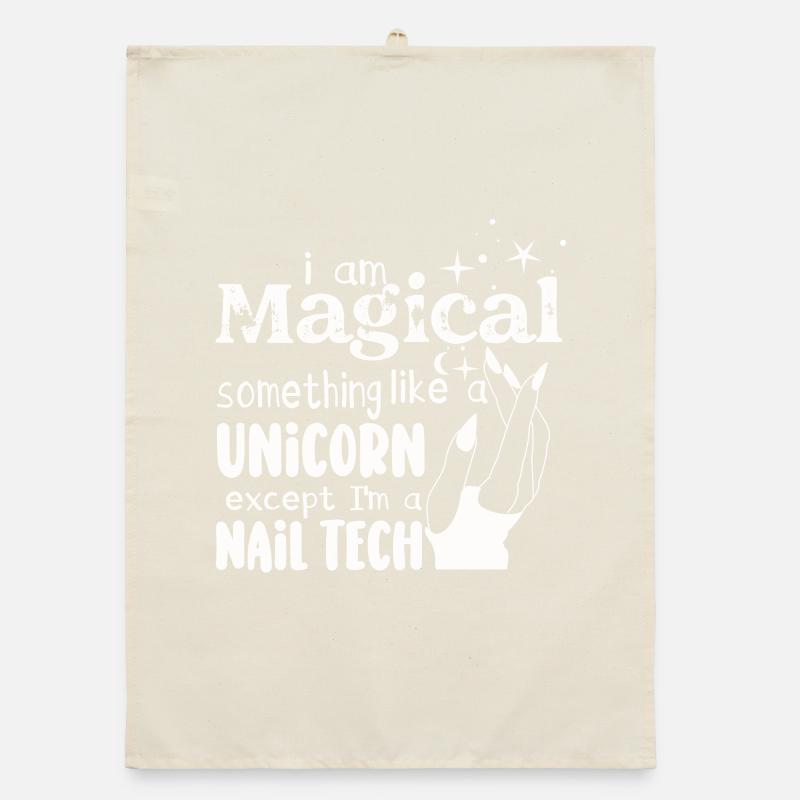 I'm a bit of a magical nail technician Organic dish towel