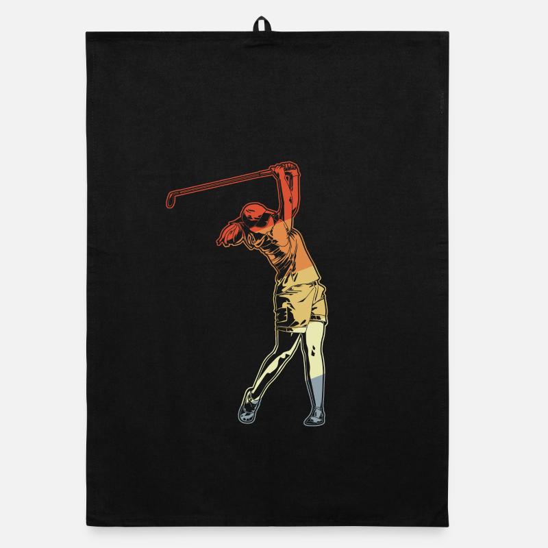 Golfer Organic dish towel