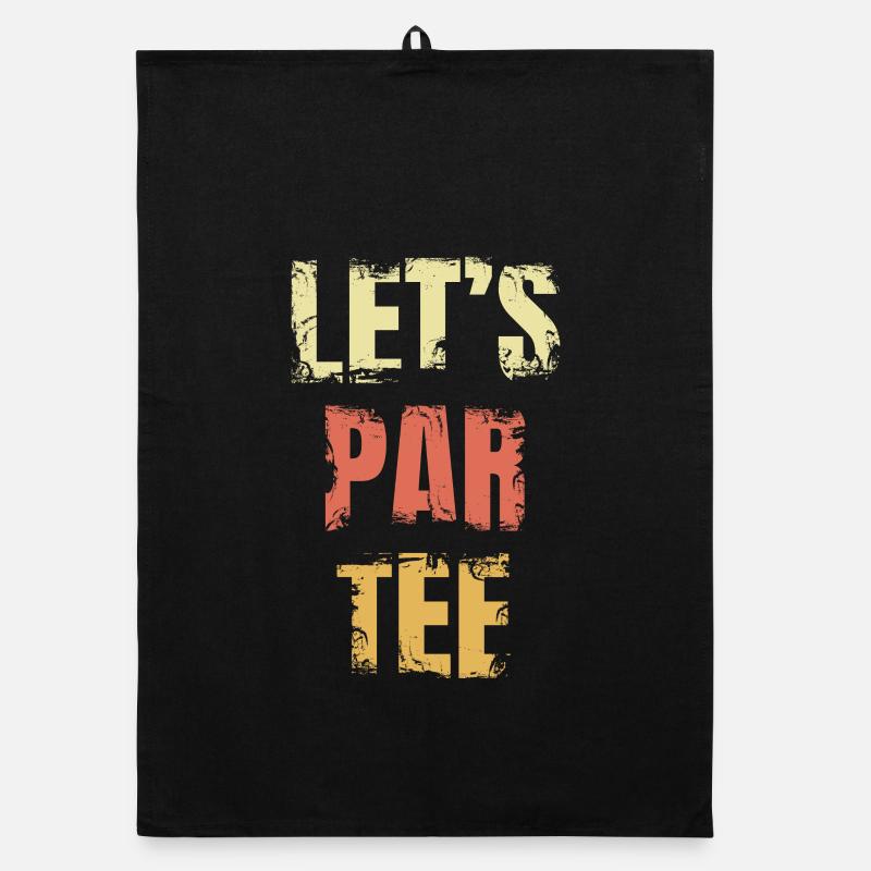 Golf lover joke Organic dish towel
