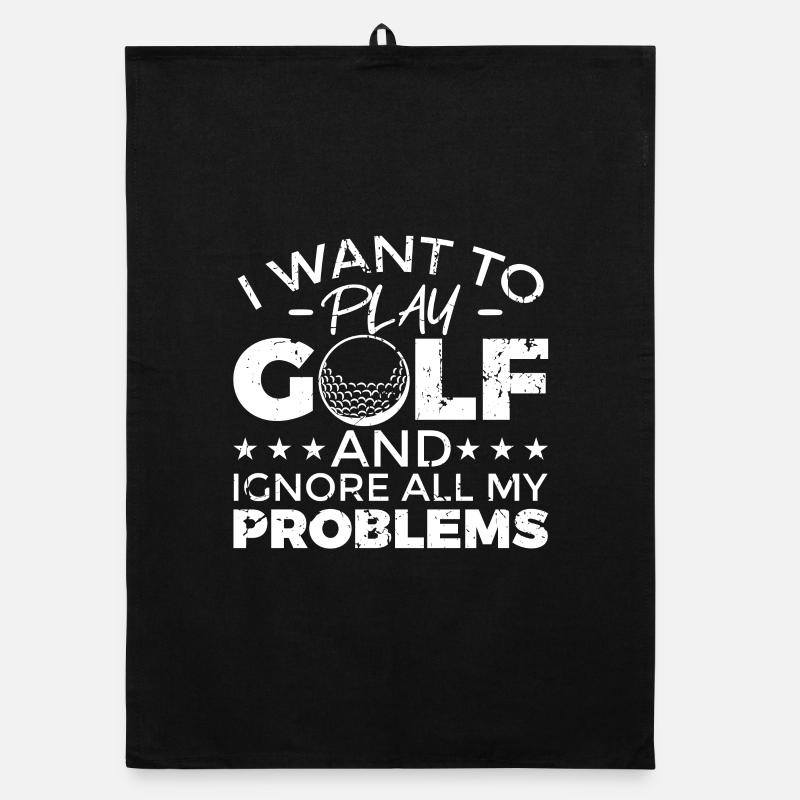 Cooler Golf Spruch Organic Geschirrtuch