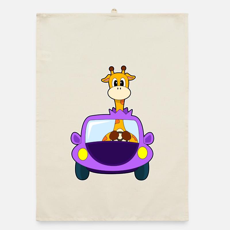 Giraffe Auto Organic Geschirrtuch