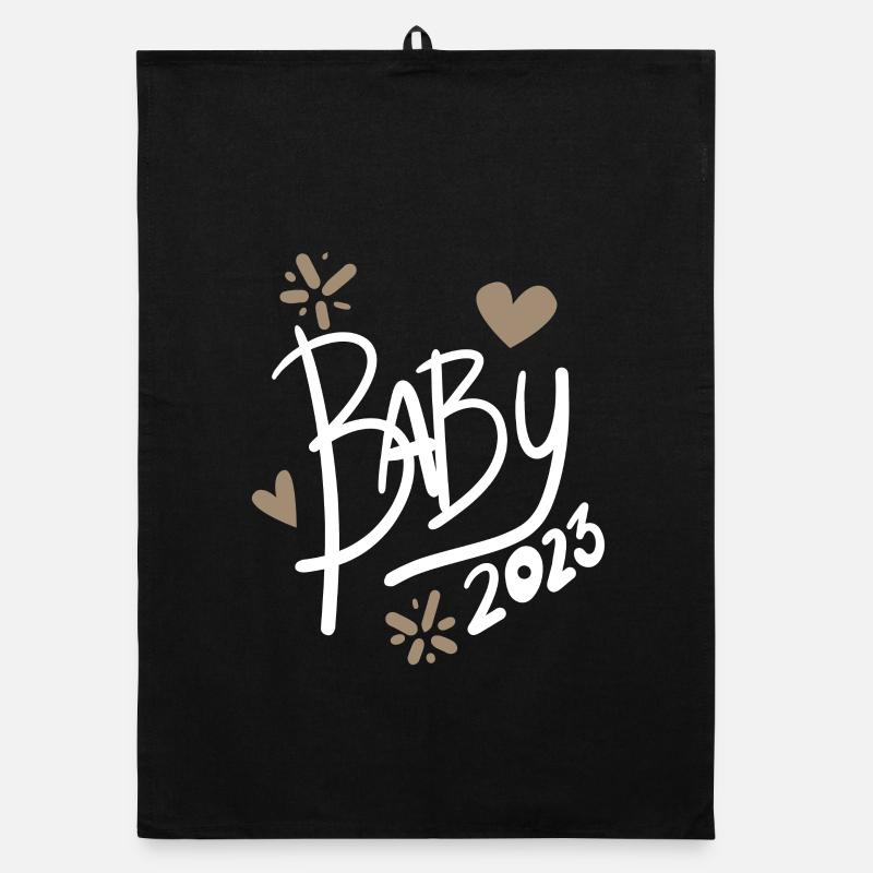 Bébé 2023 - Naissance Enceinte 2023 Grossesse Torchon bio